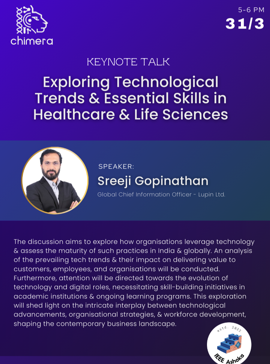 Keynote talk - Sreeji Gopinath