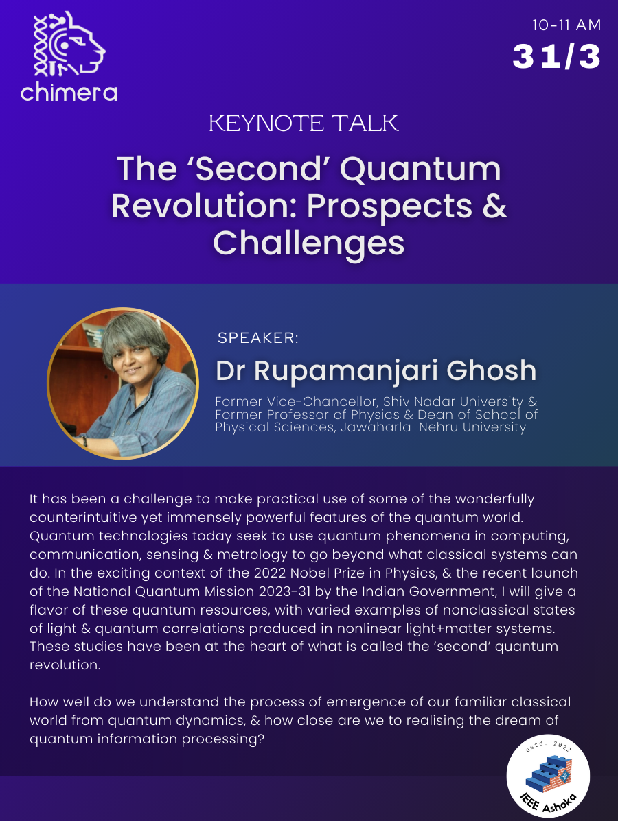 Keynote talk - Rupamanjari Ghosh